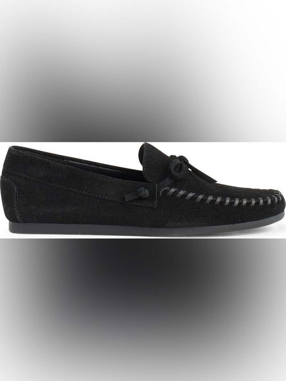 Madewell The Meadow Whipstitched Driver Black Suede Leather‎ Loafer Women’s Sz 9 - Picture 12 of 13